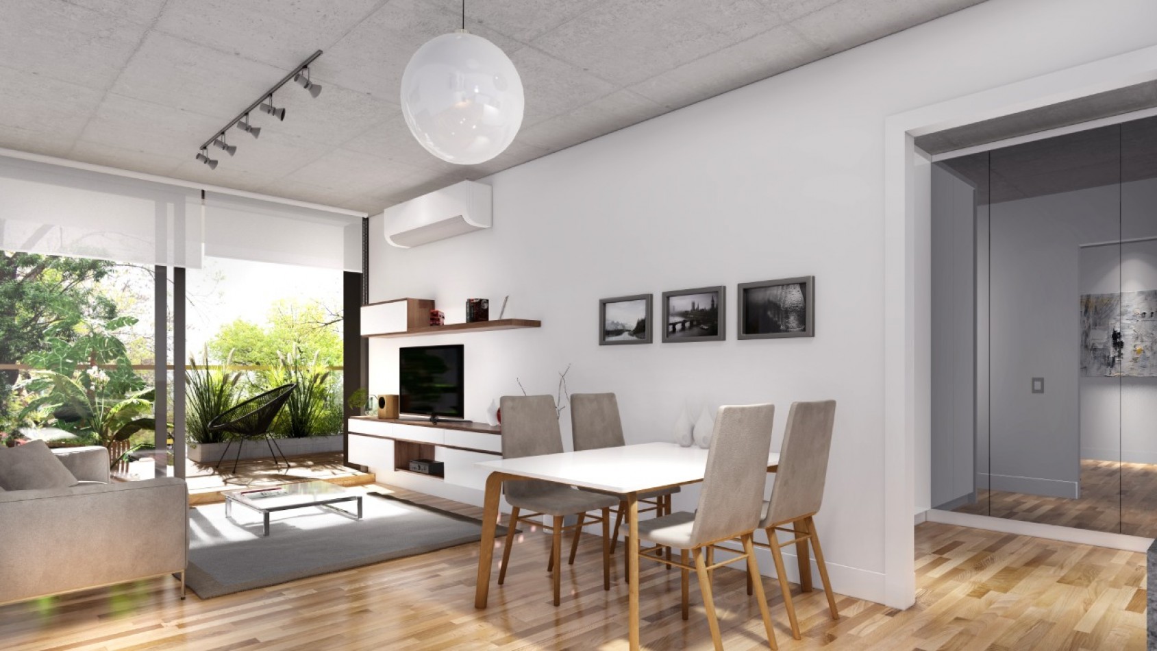 Departamento Monoambiente a estrenar en Parque Centenario, 6to piso/ patio interno