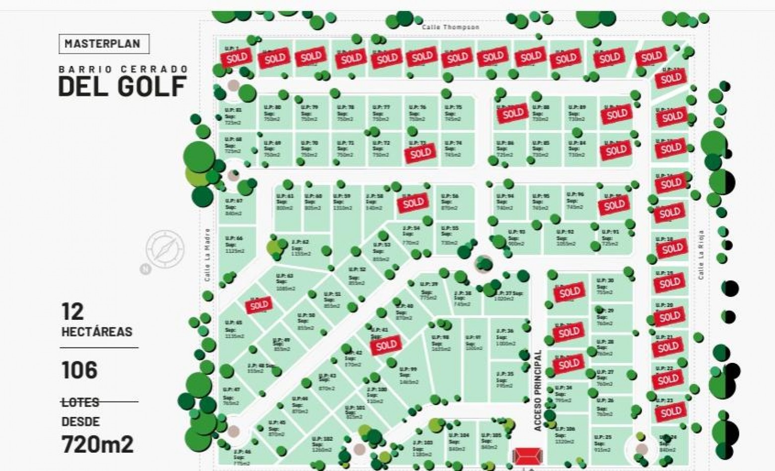 Lote en venta 750 m² en Barrio Cerrado Del Golf - Seguridad y amenities
