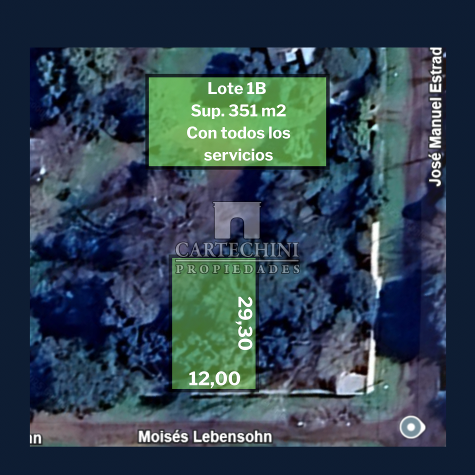 Lote en Paso del Rey 12 x 29,30 con todos los Servicios