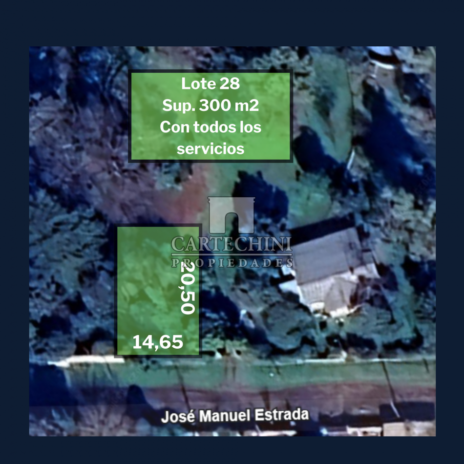 Paso del Rey - Lote 14,65 x 20,50 con todos los servicios