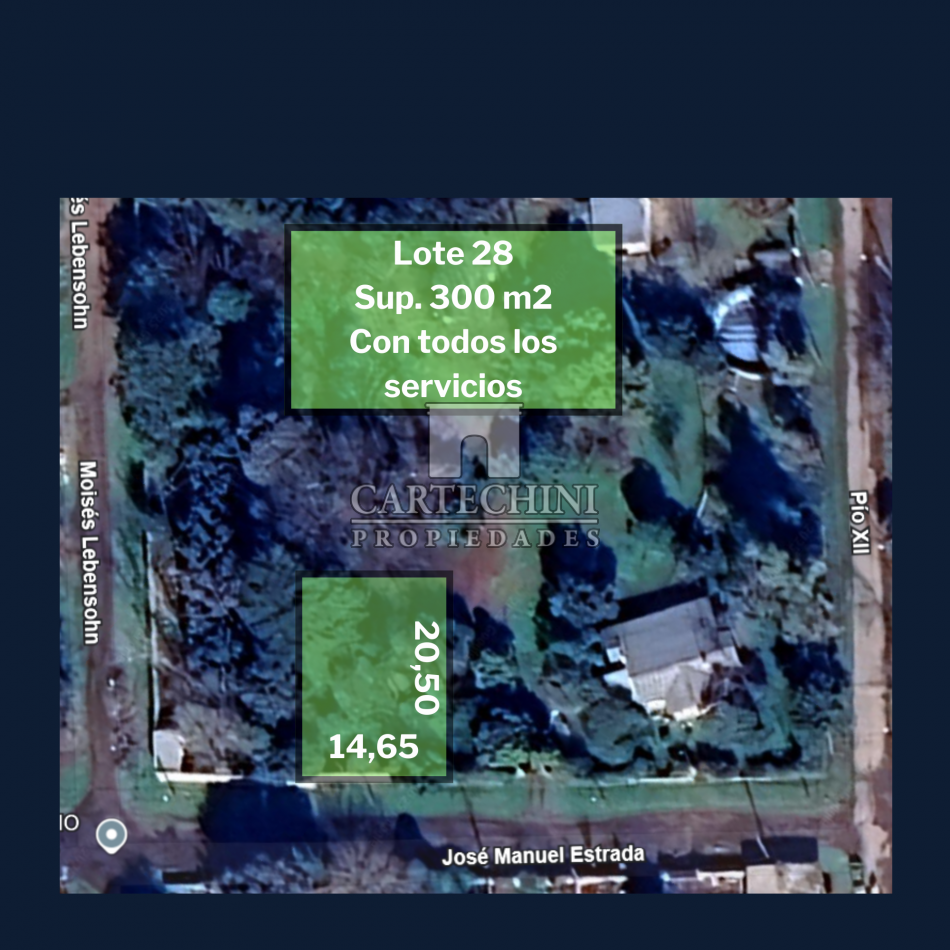 Paso del Rey - Lote 14,65 x 20,50 con todos los servicios