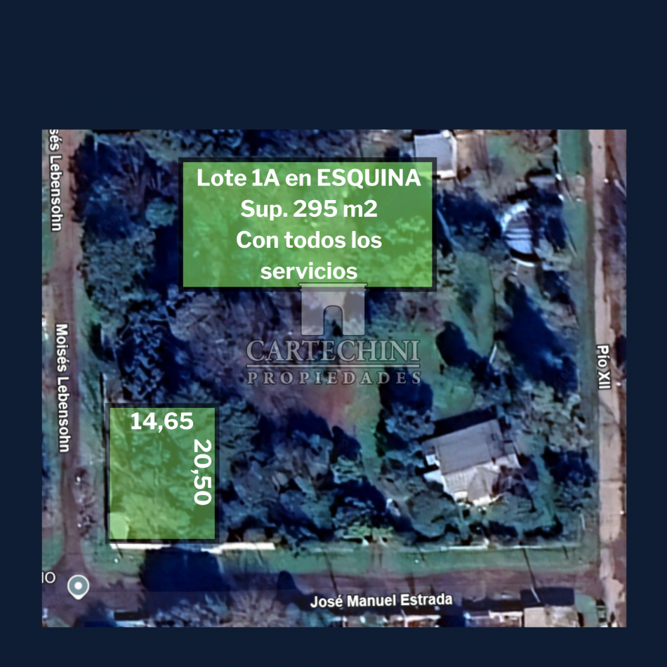 Paso del Rey - Lote de 295m2 con todos los servicios